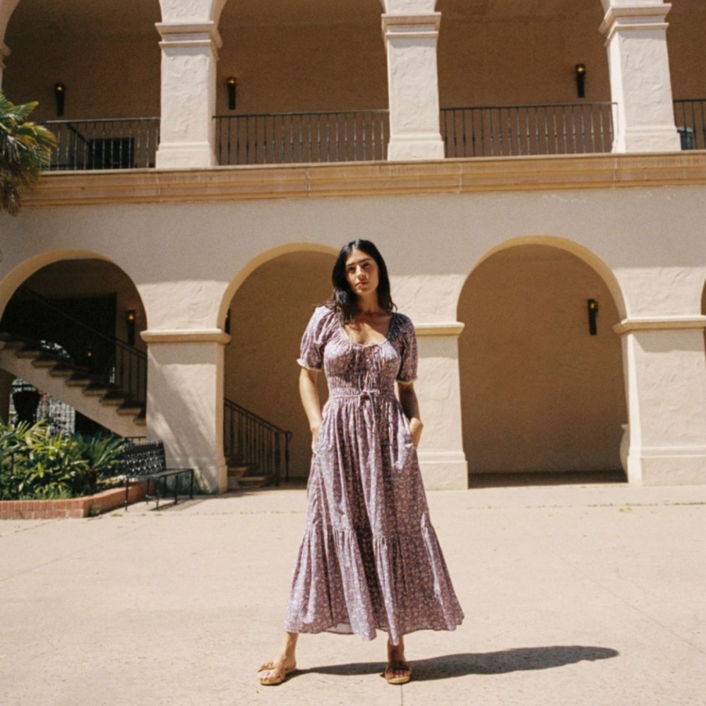 XS•ORGANIC COTTON Christy Dawn Dress in Bora Bloom 🌺